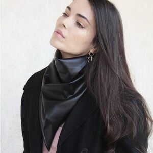 Soft Vegan Leather Headscarf for Women – Faux Leather